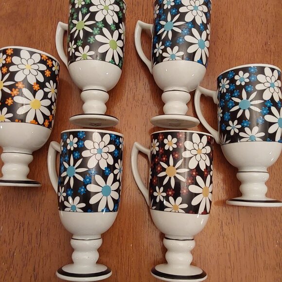 VINTAGE ROYAL CROWN SMUG MUGS SET1960 BY TINA ARNART CERAMIC - Picture 4 of 15